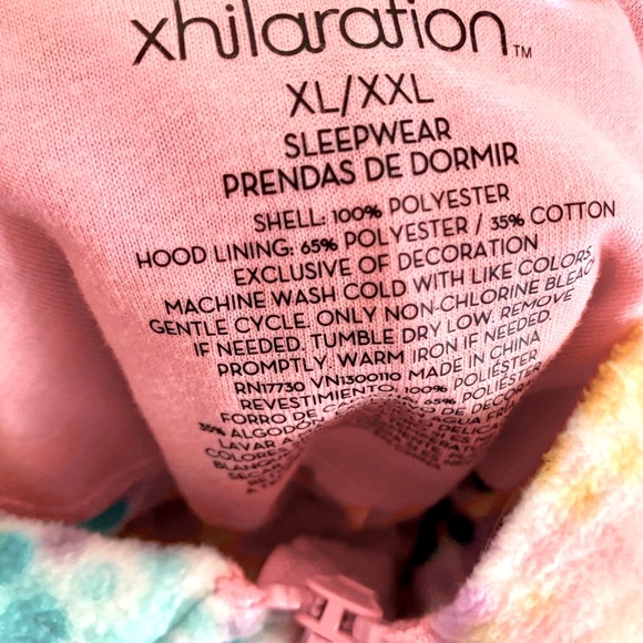 Easy Halloween costume Kitty + Unicorn = Kittycorn Costume Hooded Onesie PJs - Picture 4 of 4